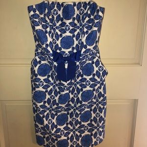vineyard vines strapless dress size 0